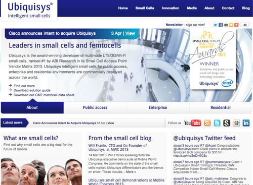 Ubiquisys - The Small Cell & Femtocell Technology Company