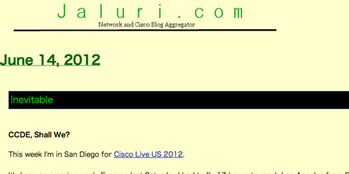 Jaluri - A Network and Cisco Blog Aggregator